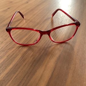 Warby Parker Red Daisy Frames
